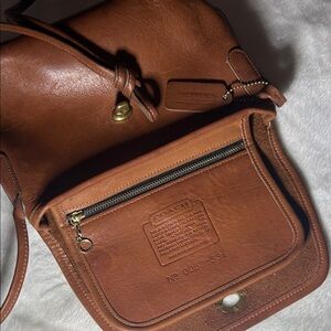 Coach Tan Leather Shoulder Bag